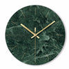 Horloge murale Effet Marbre Vert
