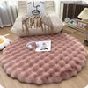Tapis Rond Shaggy Rose