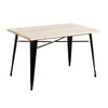 Table Rectangulaire Scandinave Pieds Noirs