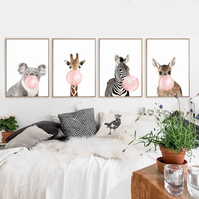 Tableau GIRAFES – Cocktail Scandinave