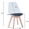 Chaise Scandinave Moderne Assise Verte