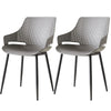 Chaise Grise Scandinave (lot de 2)