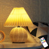 Lampe de Chevet Scandinave Rotin avec Télécommande