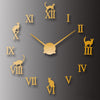 Horloge Murale Scandinave Chats Or