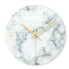 Horloge murale Effet Marbre Gris