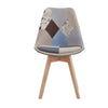 Face Chaise Scandinave Patchwork