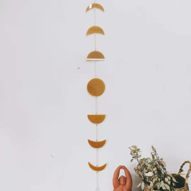 Miroir décoratif de phase de lune mur de lune s' phases de la guirlande  murale de la lune décor sorceleur Tapisserie lunaire Décor de mur de lune -   France