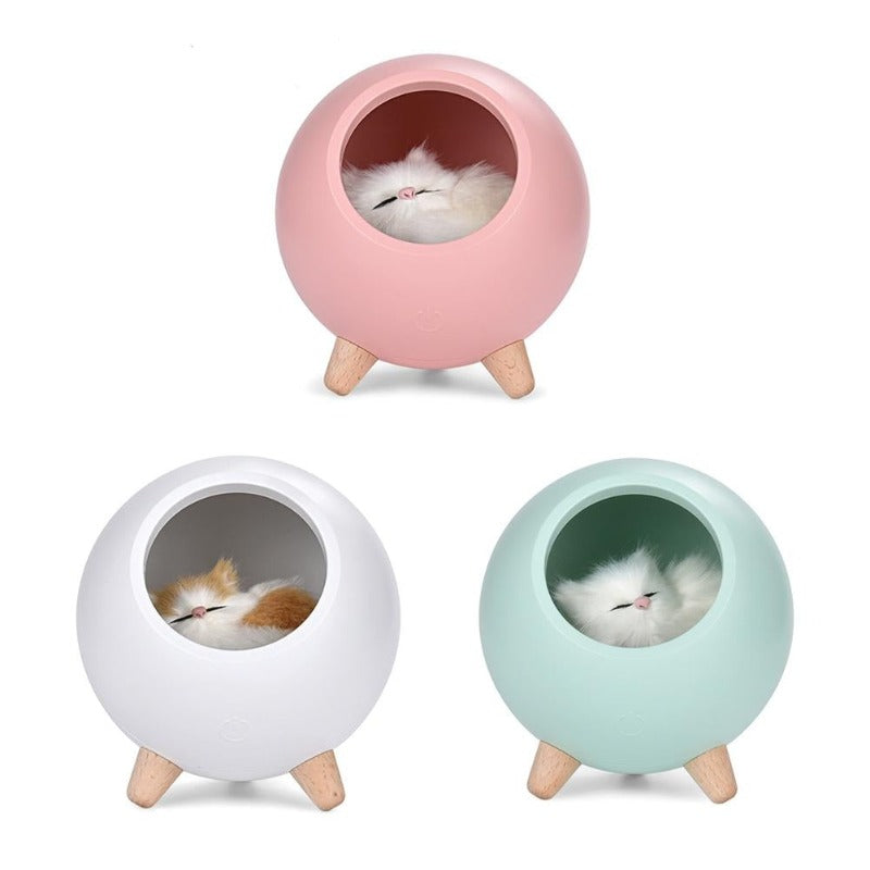 Lampe de nuit pour enfants Lampe de chat, 16 couleurs Cute Kids