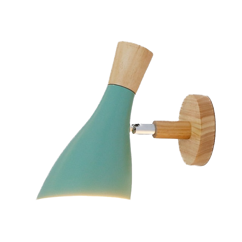 Näab - Applique Murale en Bois Scandinave Vert