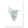 Tableau Graphique Scandinave oiseau colibri